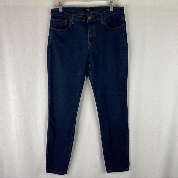 Forever 21 Jeans Women’s 30 Blue Skinny Mid Rise Denim 5 Pocket Stretch - Picture 2 of 9